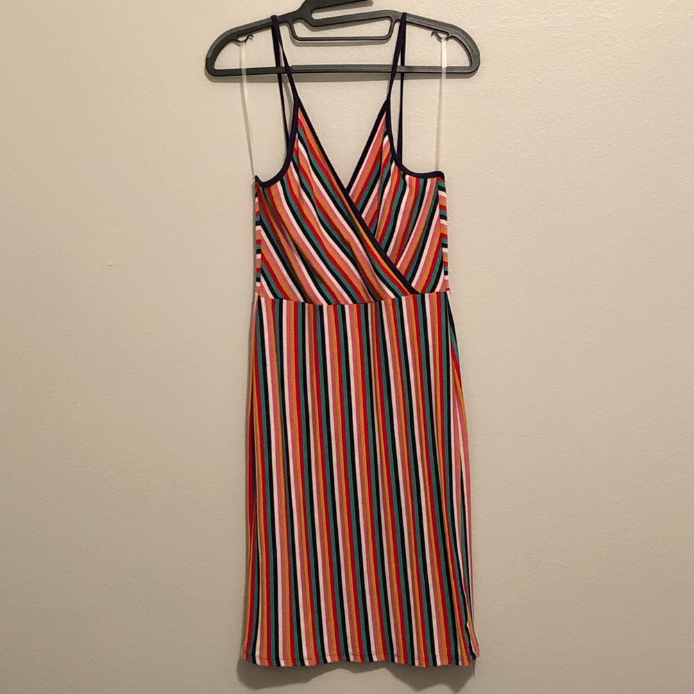 NWOT Multi-Colored Stripe Dress